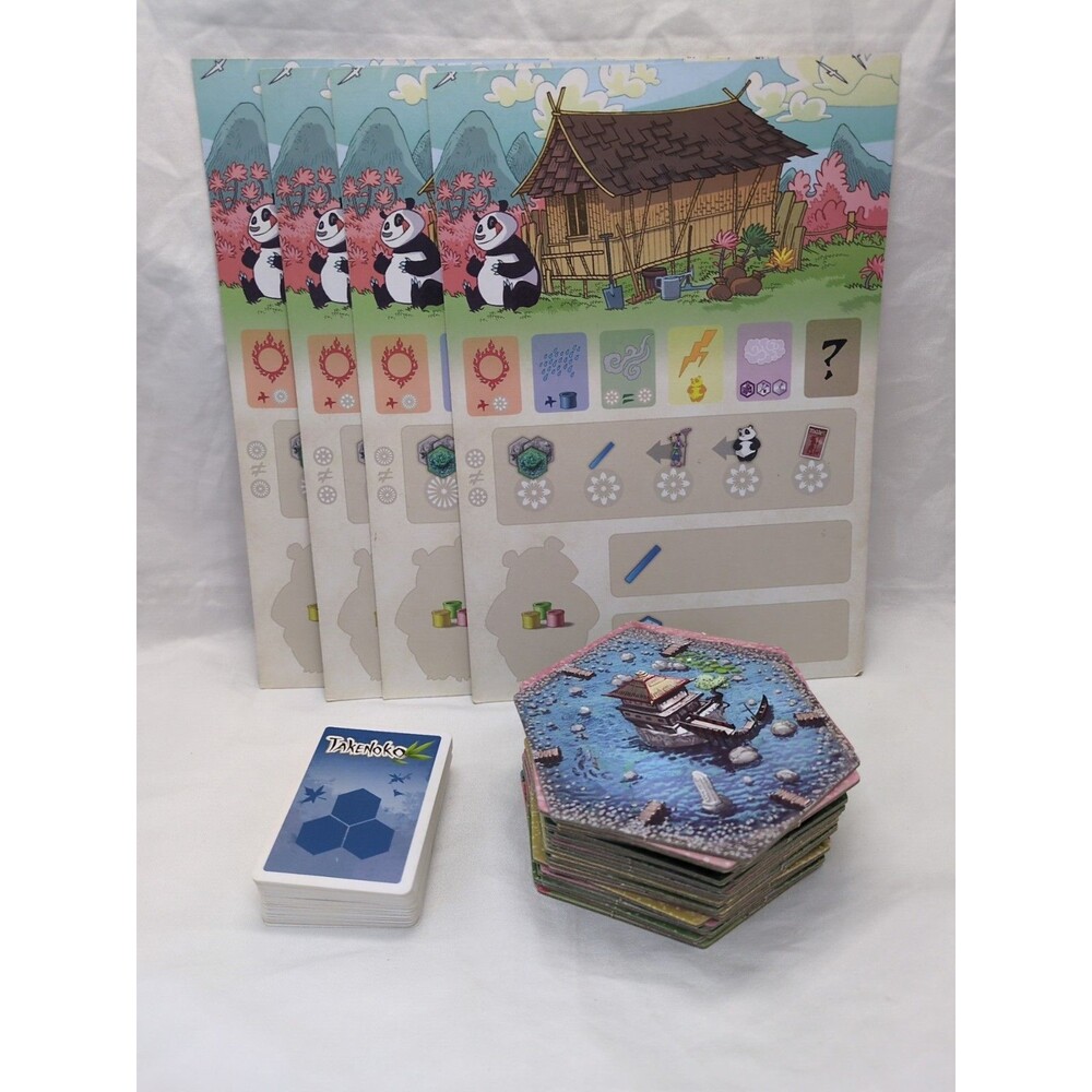Takenoko Objective Cards, Individual Boards, And Plots